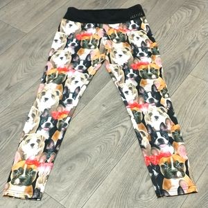 Girl's Size 12 Justice Active Funky Dog Leggings